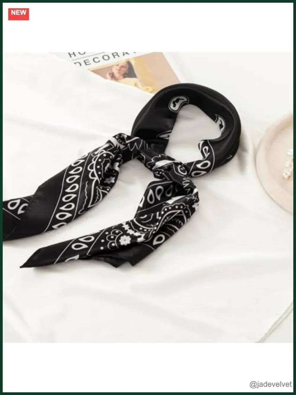 4 Silk Like Satin Square Scarves for Women Hair Wraps Bandana Multipack